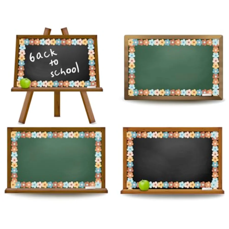 32.8 Ft Boho Flower Bulletin Board Borders, view 3