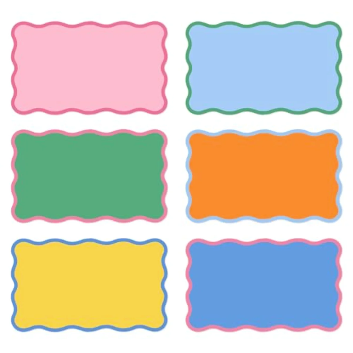120 Pack Scalloped Index Cards 3 x 5 Inch Colored Cardstock Flashcard