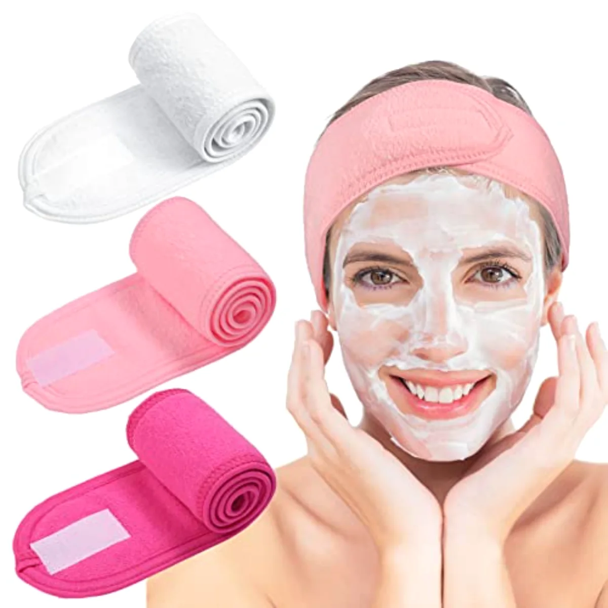Spa Facial Headband Make Up Wrap Head Terry (BW6D)