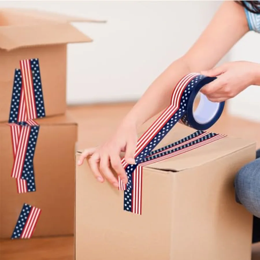 Patriotic Packing Tapes 250th Anniversary 4th of July American Flag, view 4