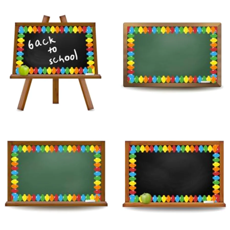 32.8ft Christmas Bulletin Board Border Glitter Colorful Light Bulbs, view 3