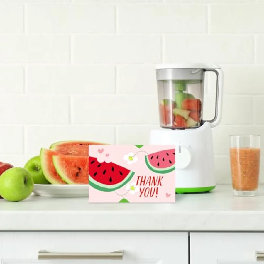 36 Pack Watermelon Thank You Cards Summer Greeting Cards with Envelopes, view 4