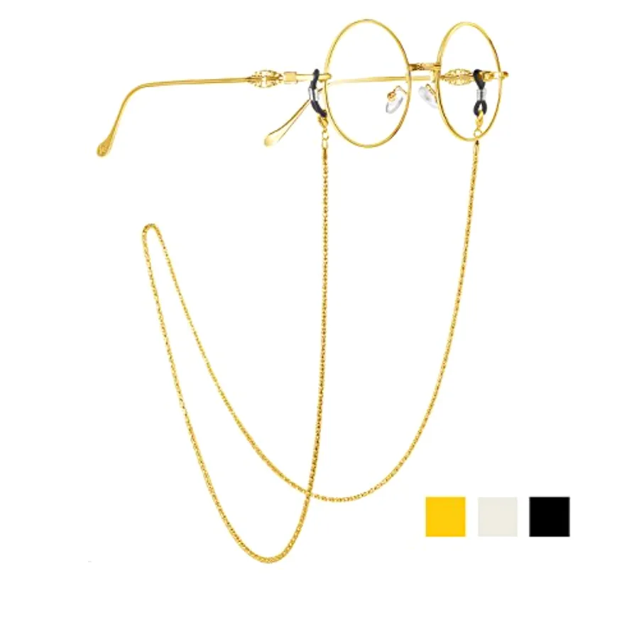3 Pieces Eyeglasses Chain Sunglass Neck Strap Holder with 6 Pcs Adjustable, view 3