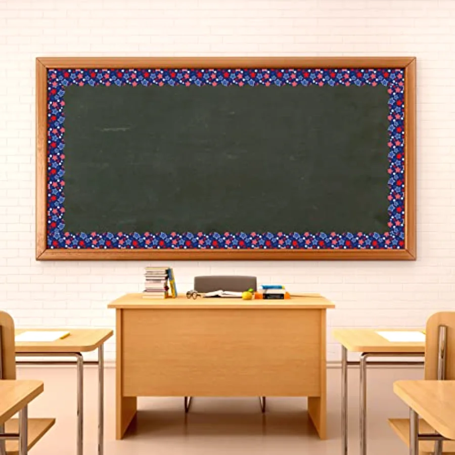32.8ft Patriotic Star Bulletin Board Borders, view 4