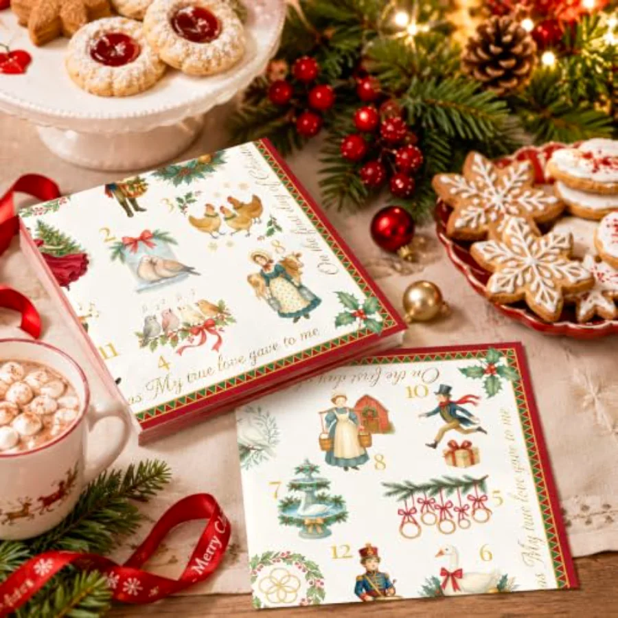 50 Pcs Christmas Luncheon Napkins, view 4