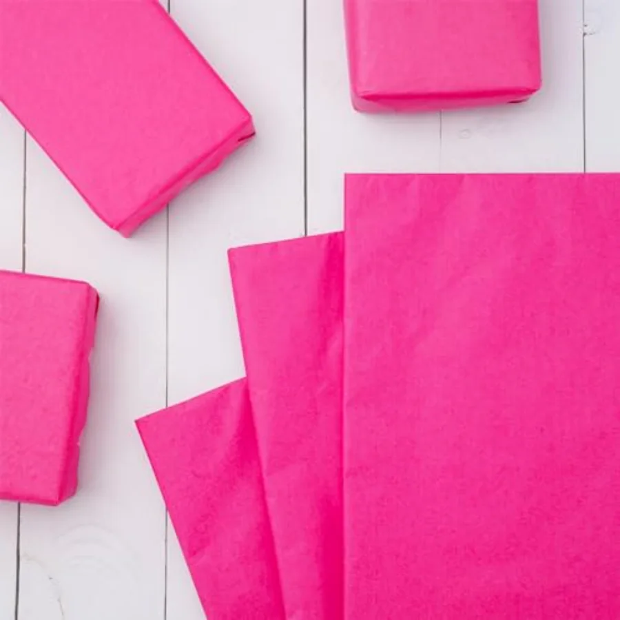 30 x 20 Inch Hot Pink Tissue Paper Gift Wrapping Paper Art Paper for, view 3