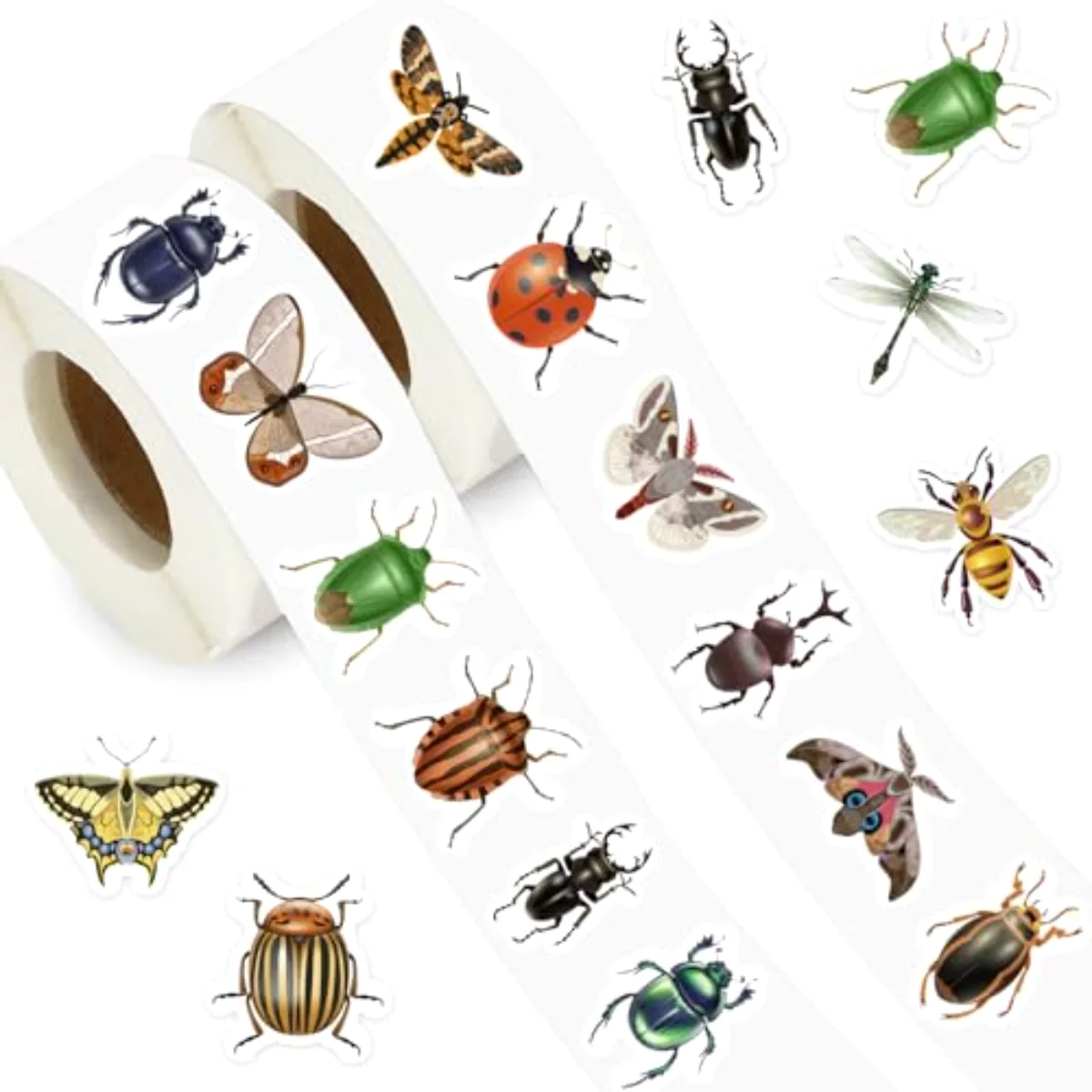 1400Pcs Insect Sticker Bug Spring Butterfly Dragonfly Sticker 16 Designs