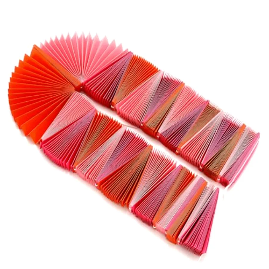 3 Pack Paper Fans Garland 15.7 Ft Rose Red Pink Orange Hanging 3D Ornament, view 3