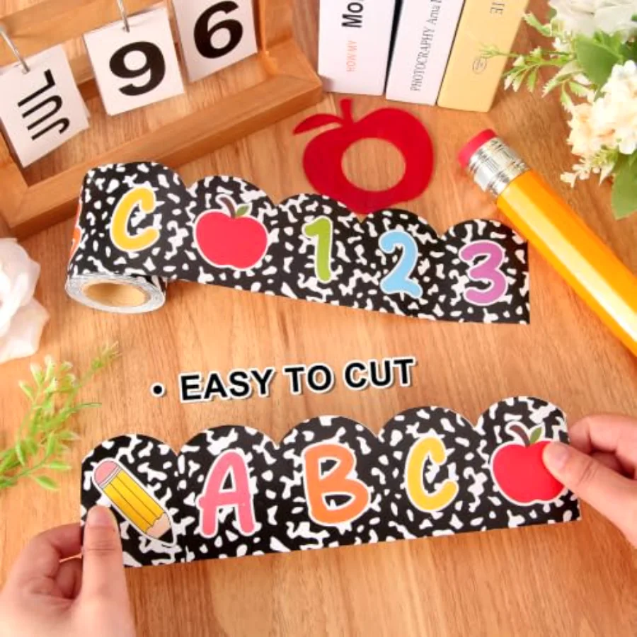 32.8 Ft Composition Bulletin Board Border Back to School Decor, view 3