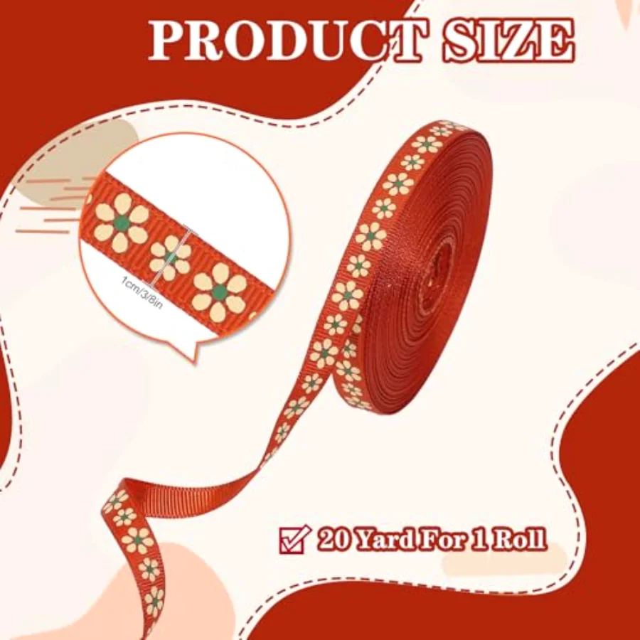 Cielito Lindo Grosgrain Ribbons 20 Yards Mexican Fabric Craft Ribbon, view 2