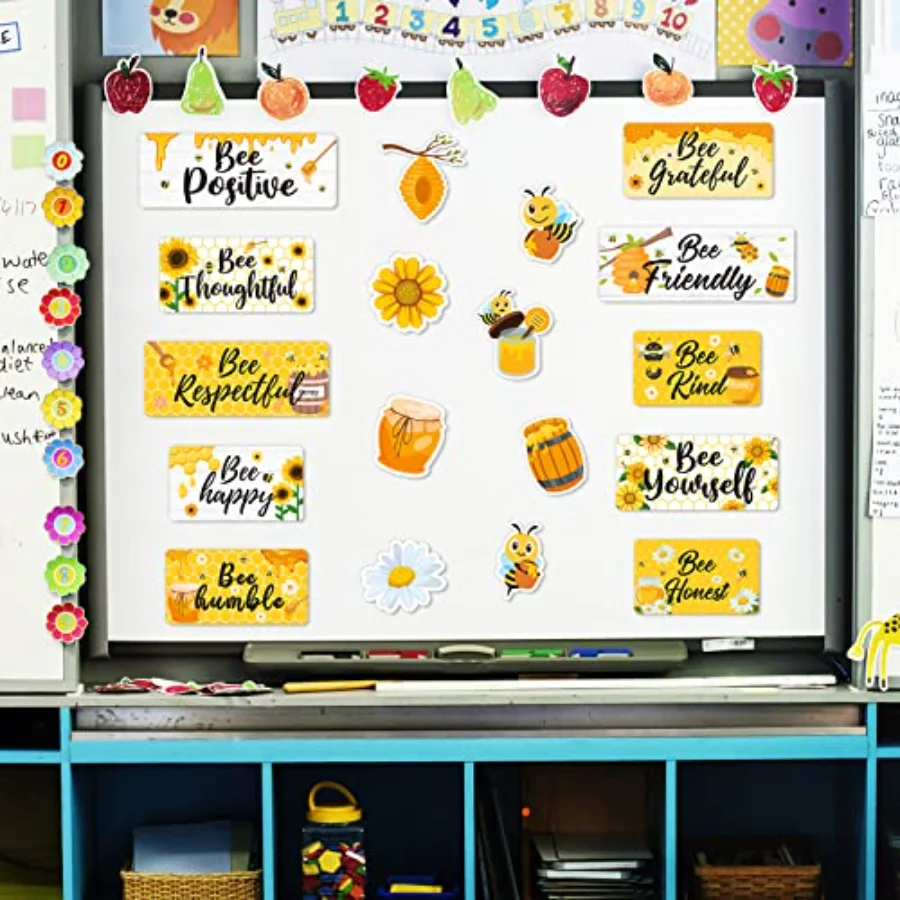 Bee Motivational Classroom Decor Back to School Bulletin Board Honeybee, view 3