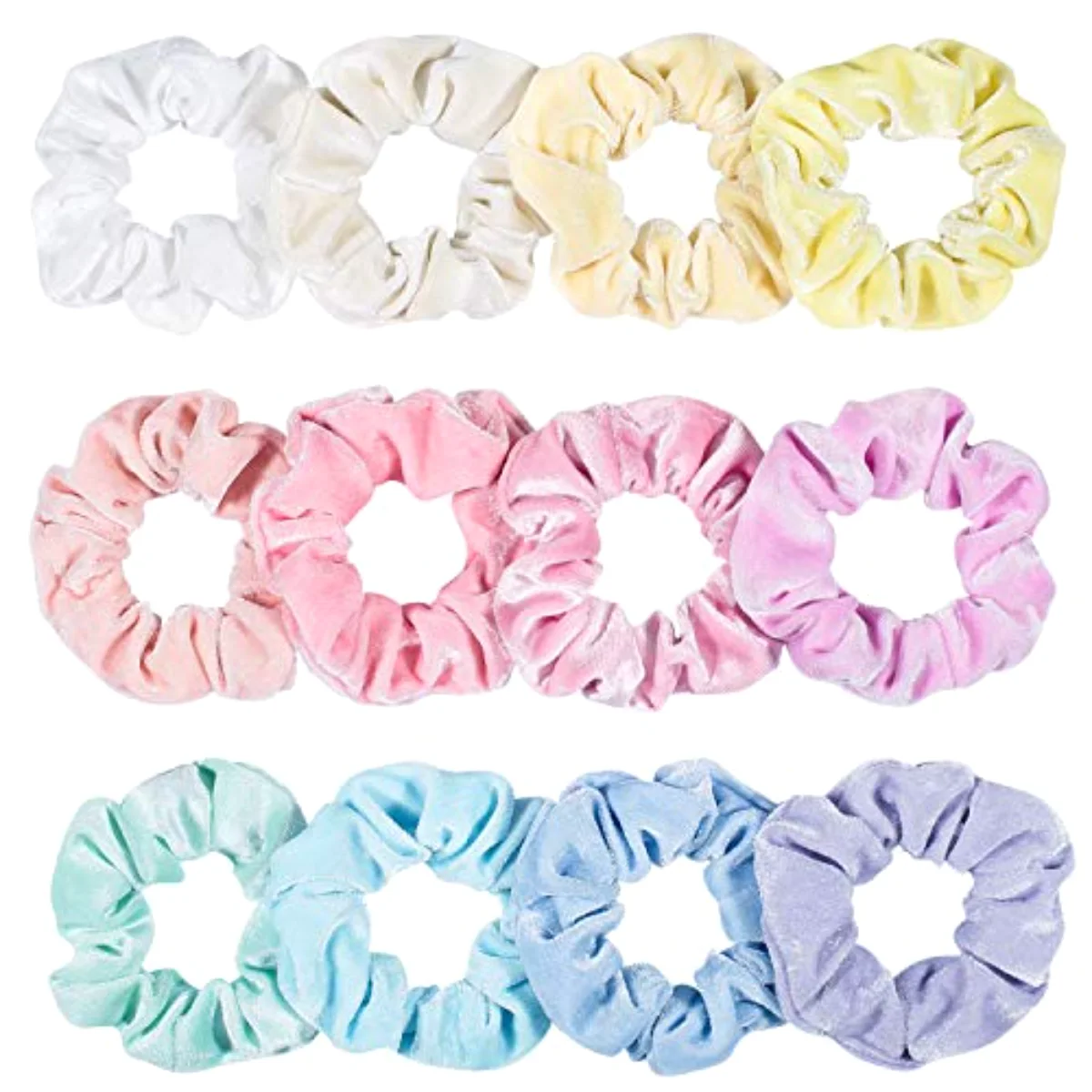 Pastel Hair Scrunchies Elastic Scrunchy Bobbles Velvet Hair Bands Boho