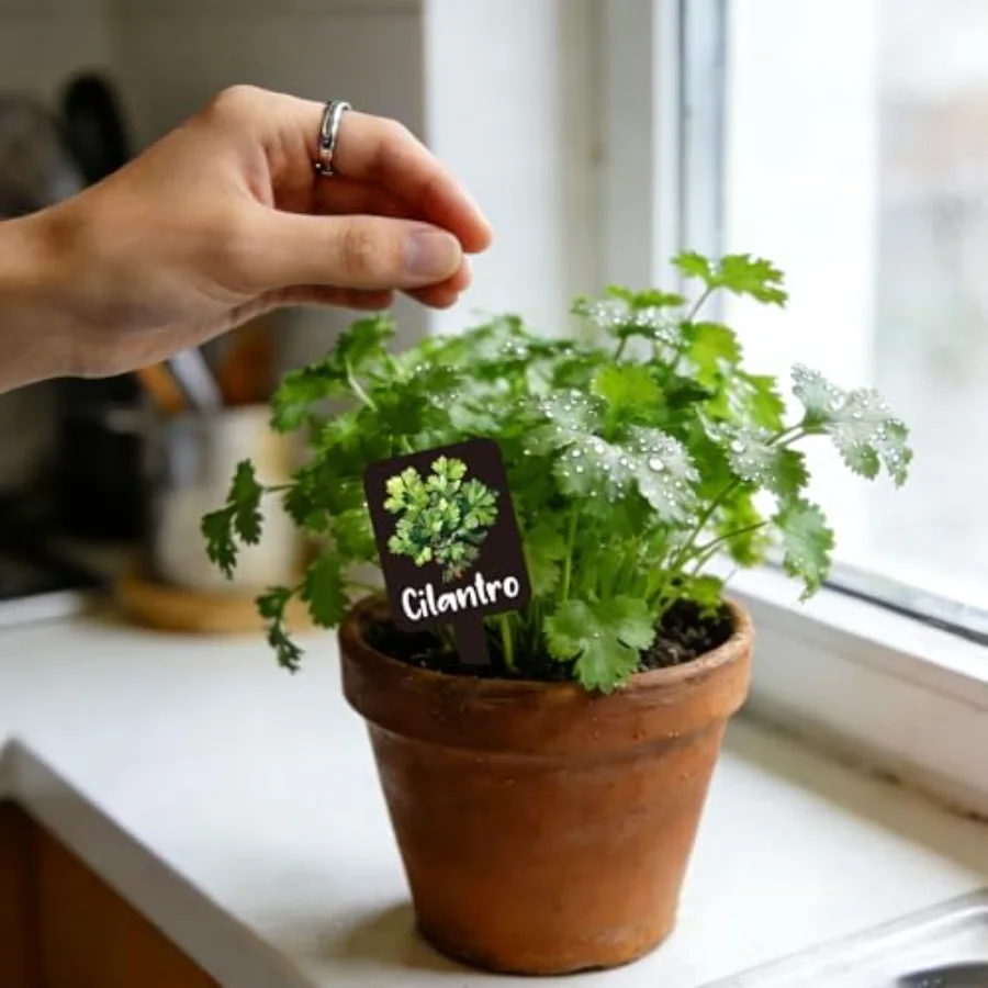 12Pcs Herb Plant Label Signs 12 Styles Garden Herb Markers Thickened, view 4