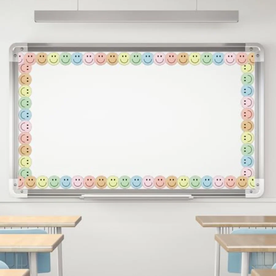 32.8 Ft Boho Happy Face Bulletin Board Border (9LJG), view 4