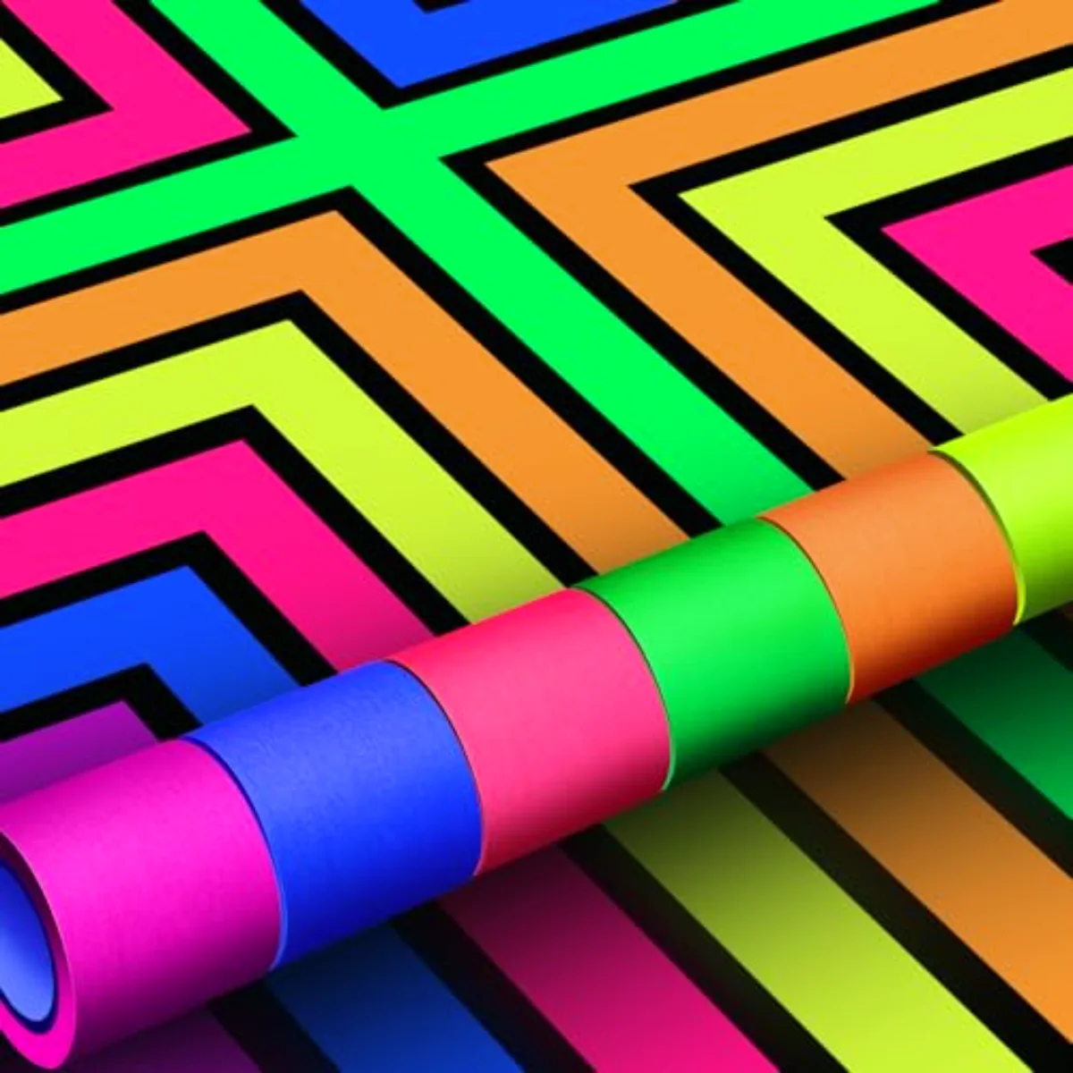 6 Colors Neon Gaffer Cloth Tape Fluorescent (X4Z9)