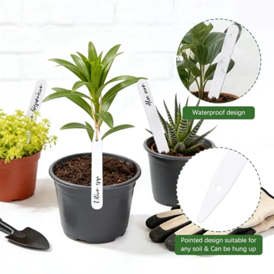 200Pcs Thick Plastic Plant Label with Hole, view 4