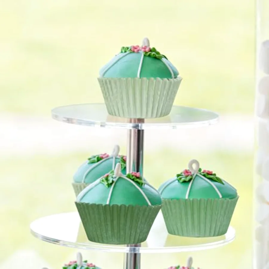 300Pcs Sage Green Cupcake Liners Gradient Green Baking Cups Cupcake, view 4