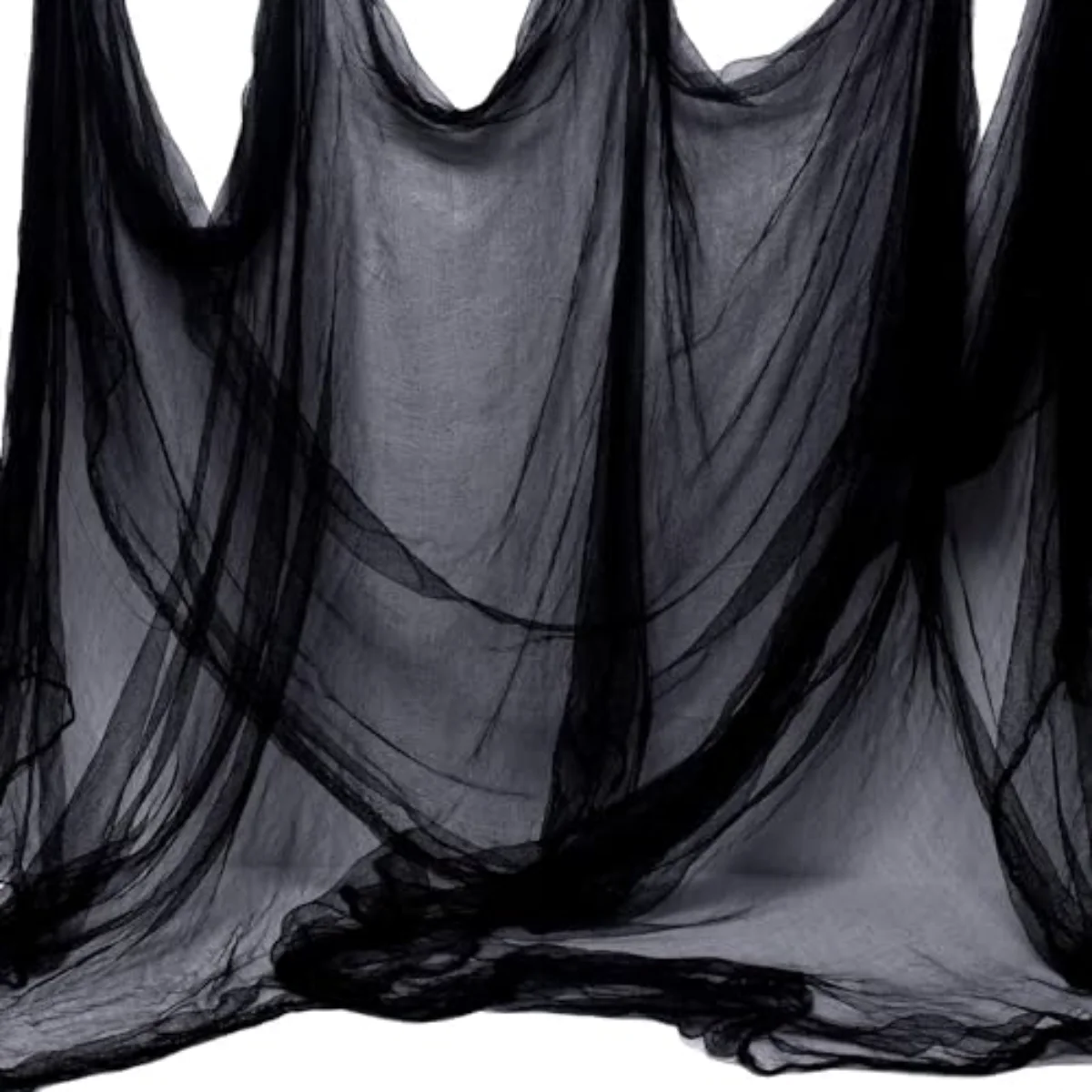 Halloween Black Creepy Cloth 197 x 87 Inch Spooky Gauze Clothes Halloween