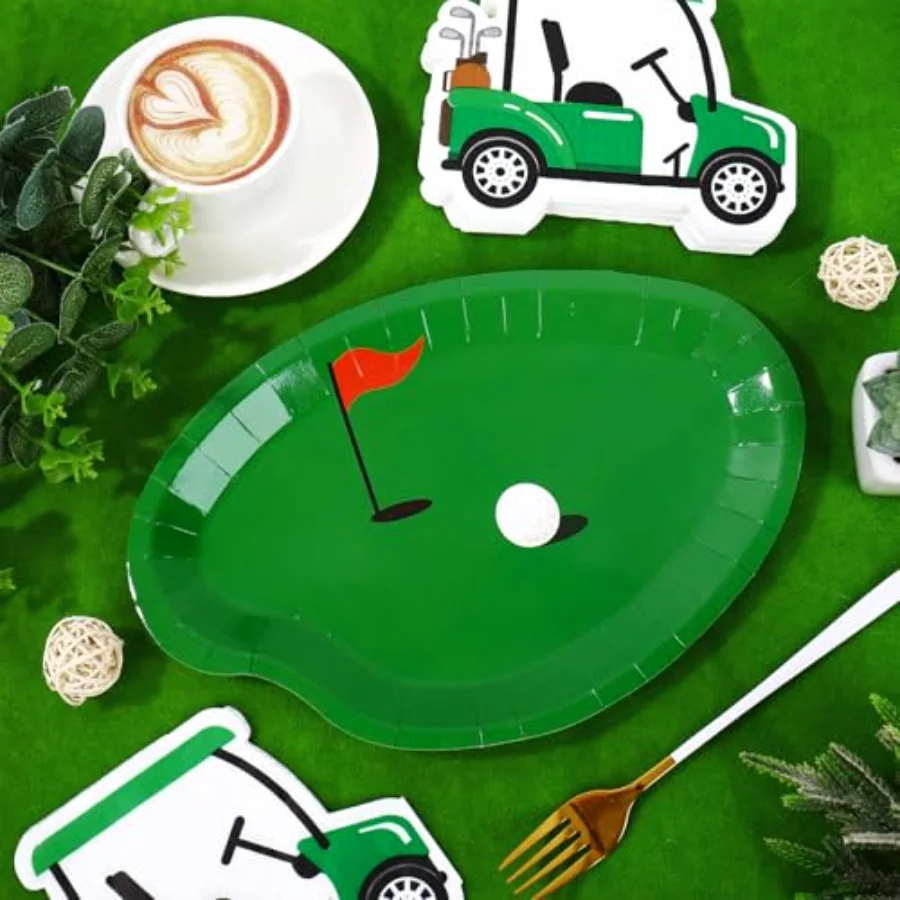 90Pcs Golf Party Plates Napkin Set, view 3