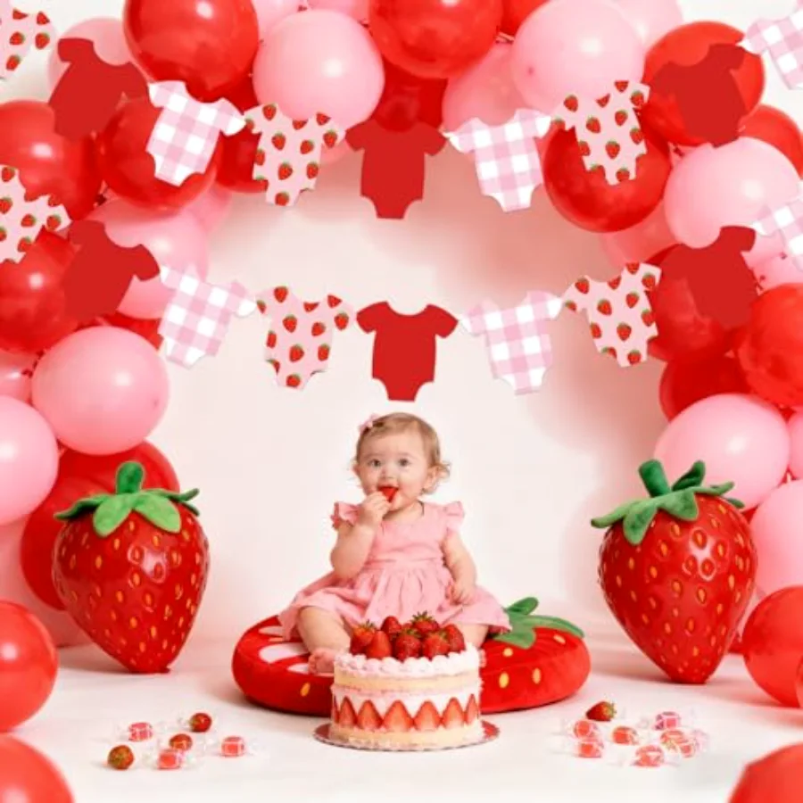Strawberry Baby Shower Banner, view 3