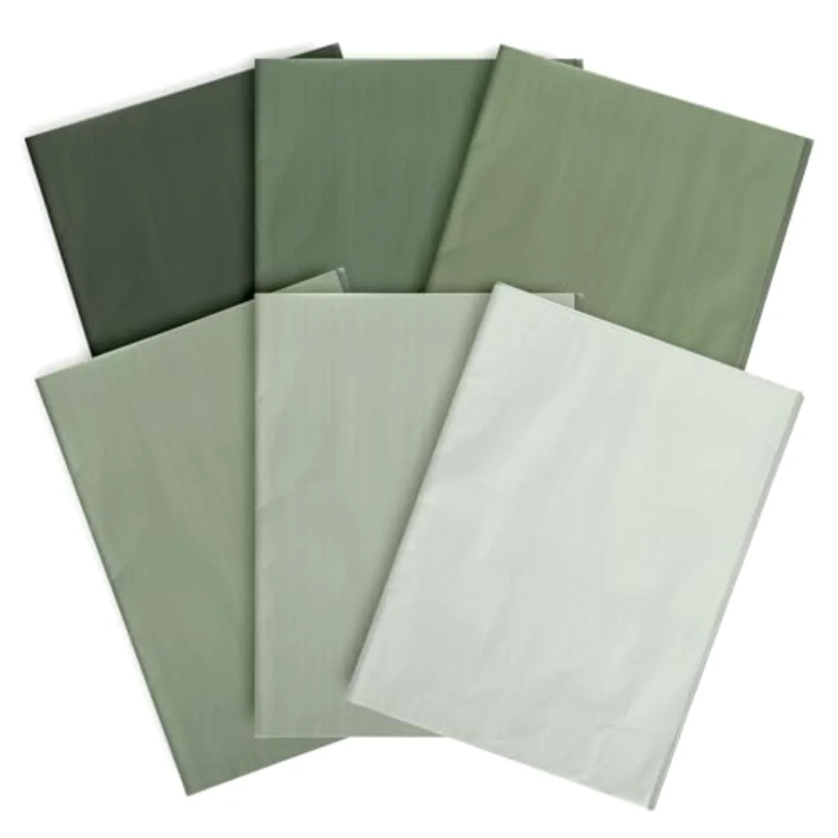 90 Sheet Sage Green Tissue Paper Gradient Green Gift Wrapping Paper 13.8 x