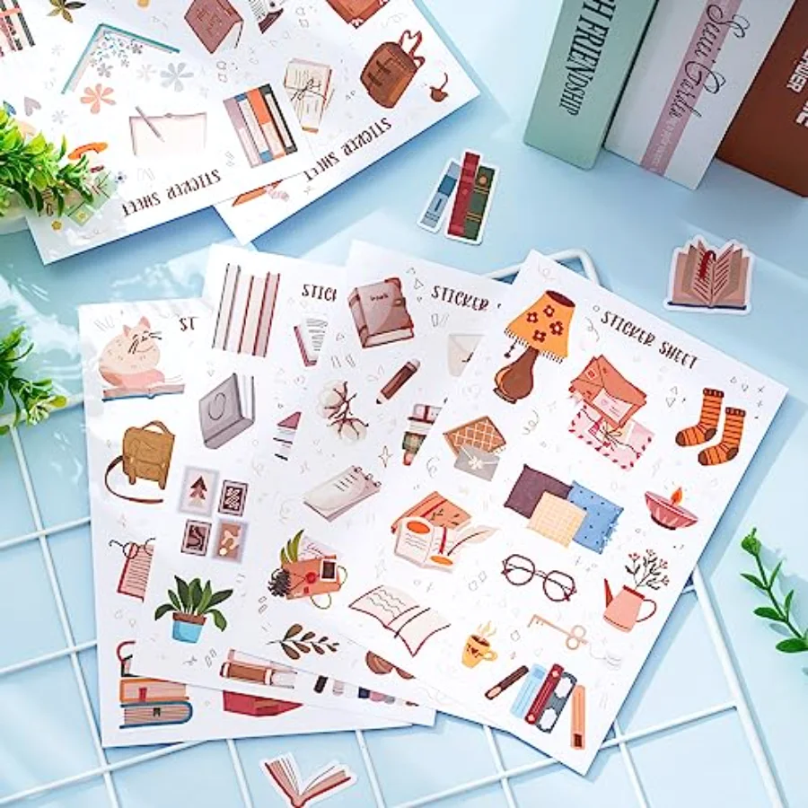 30 Sheet Reading Journal Scrapbook Sticker Decals Memories Decorative, view 4