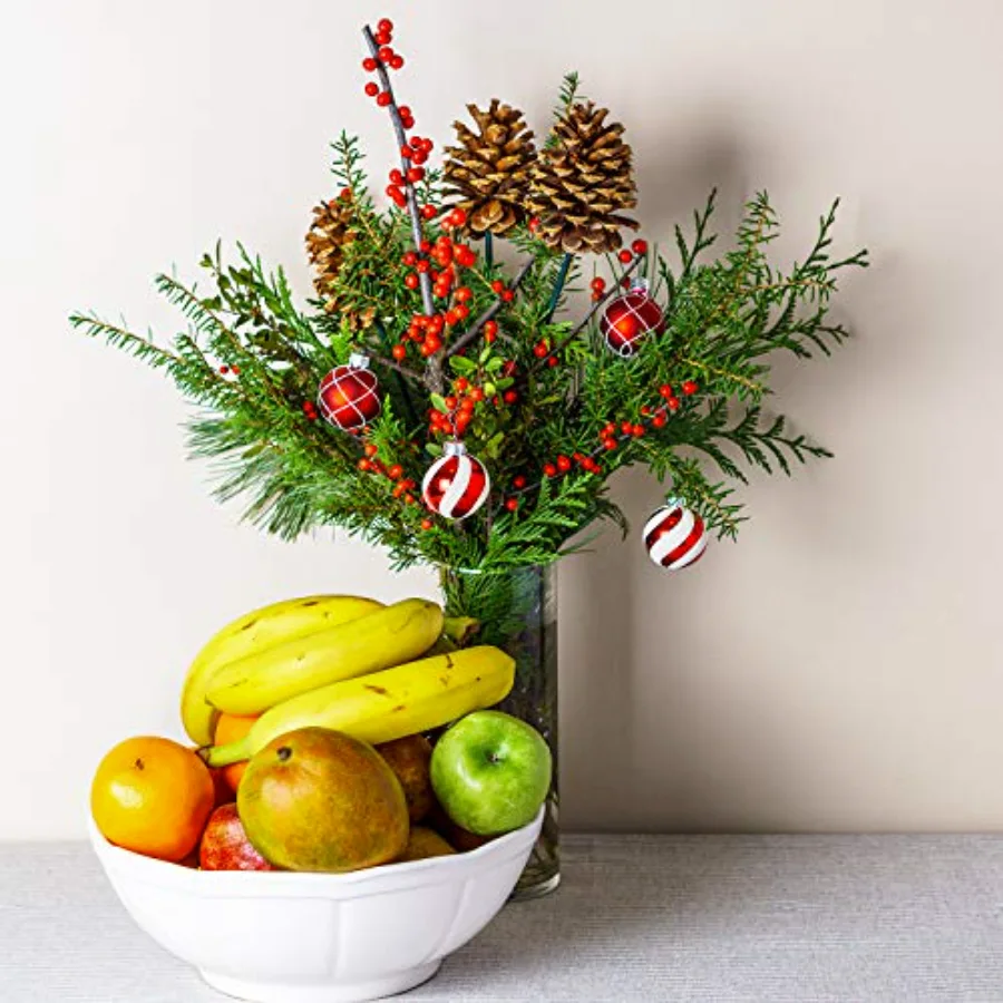 Christmas Red Berry Twig Stem, view 3