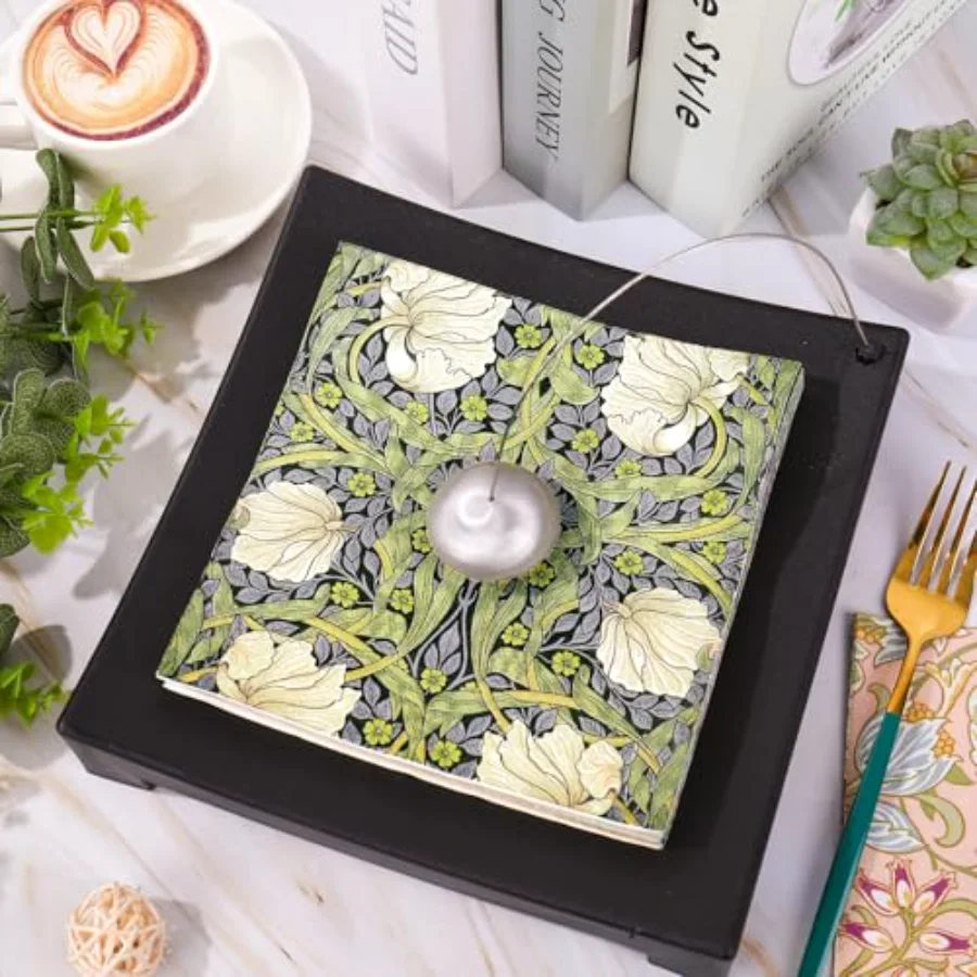 50Pcs Vintage Floral Paper Napkins, view 4