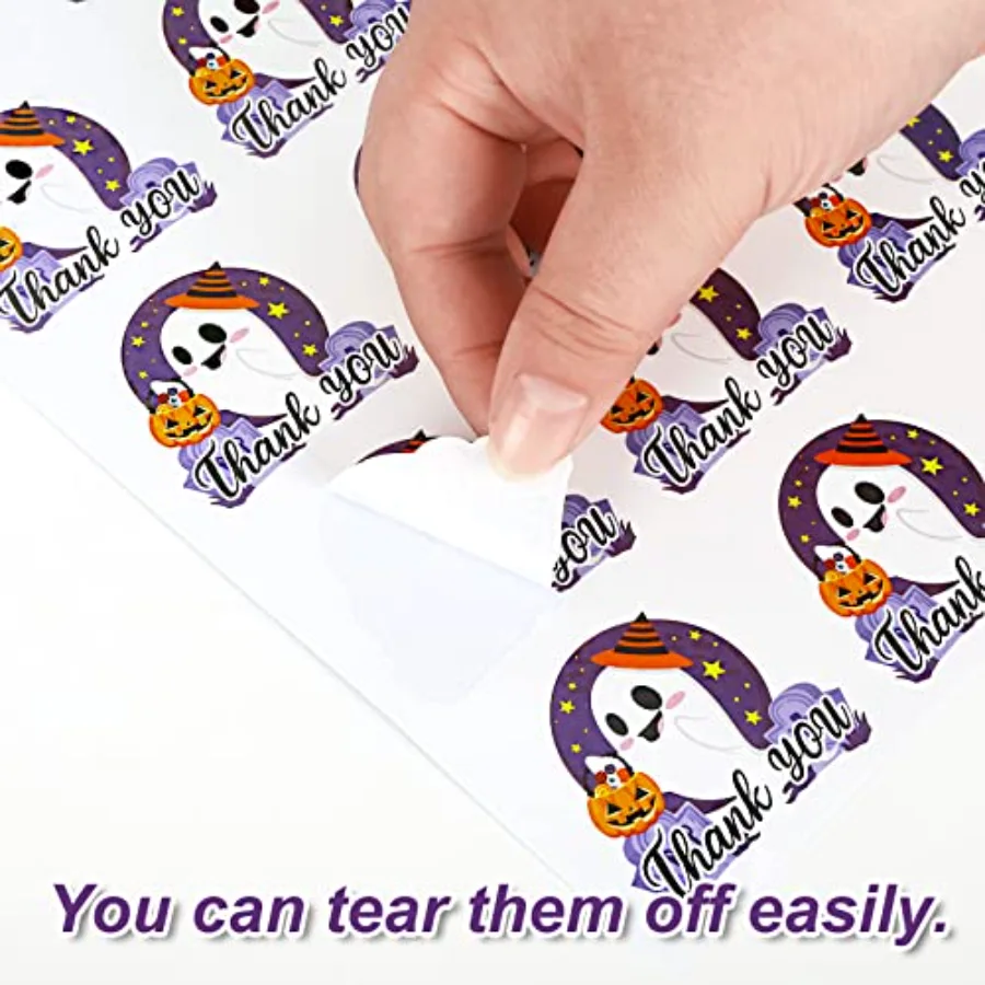 225Pcs Halloween Stickers Funny Small Business Thank You Sticker Cute, view 3