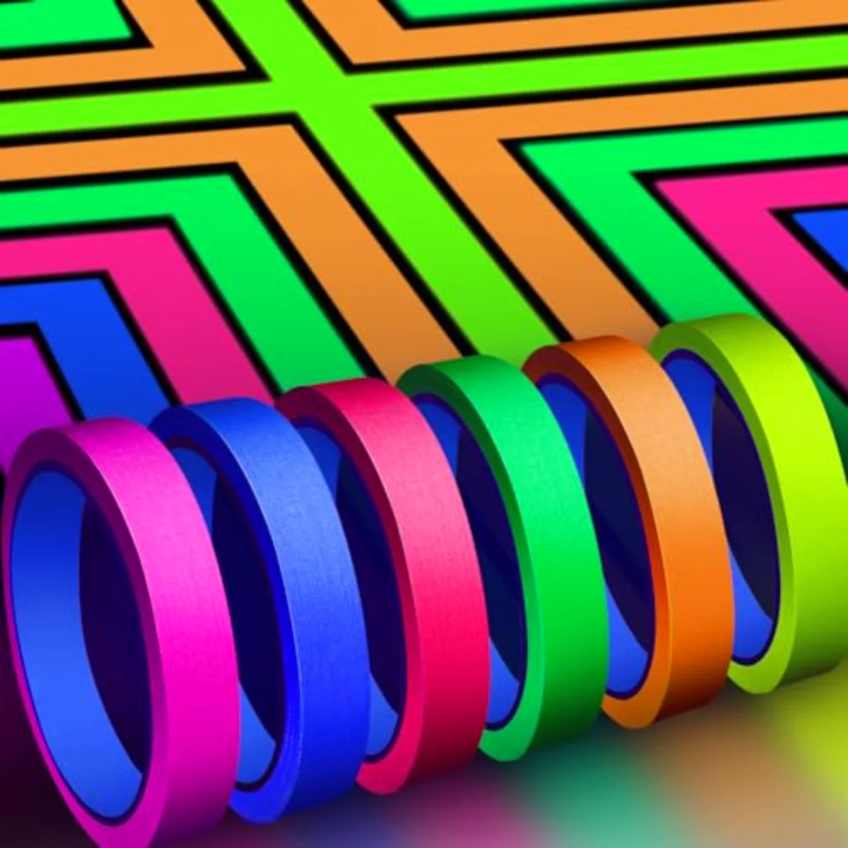 6 Colors Neon Gaffer Cloth Tape (MTP7)