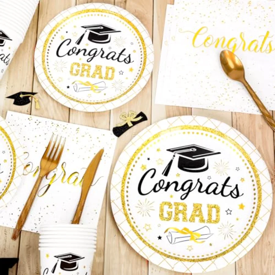 175 Pcs Graduation Party Supplies, view 3